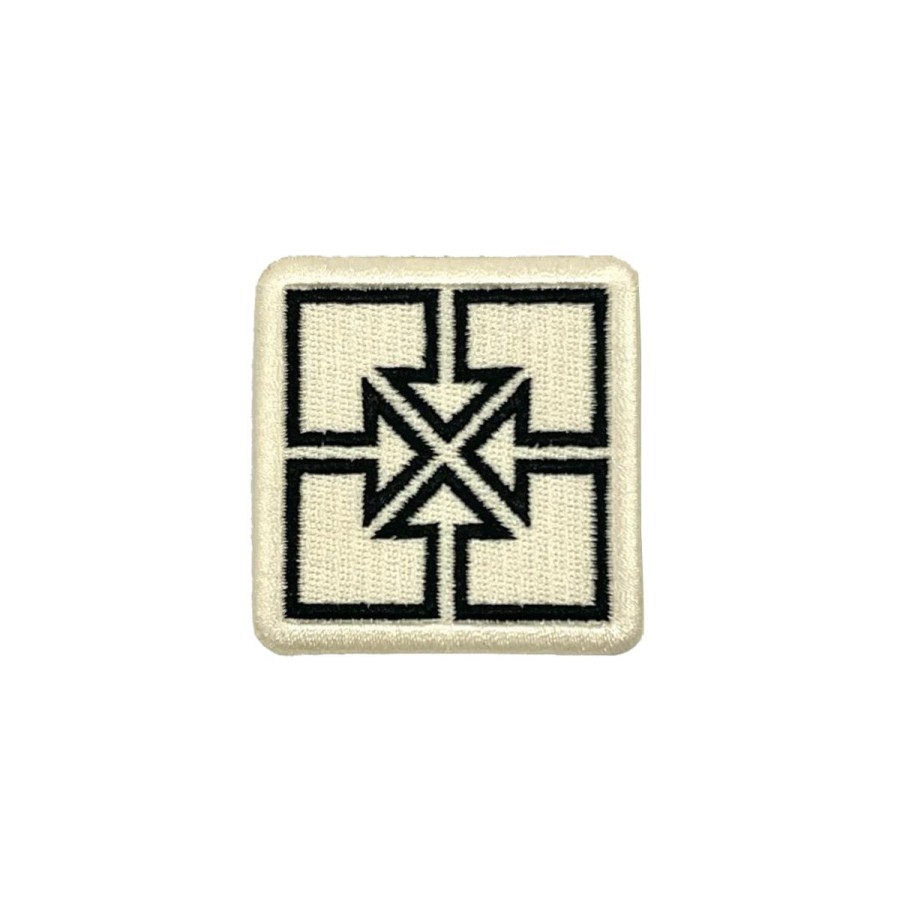 Goods FITBIKECO | Fit 2 Wide Key Embroidered Patch Cream And Black